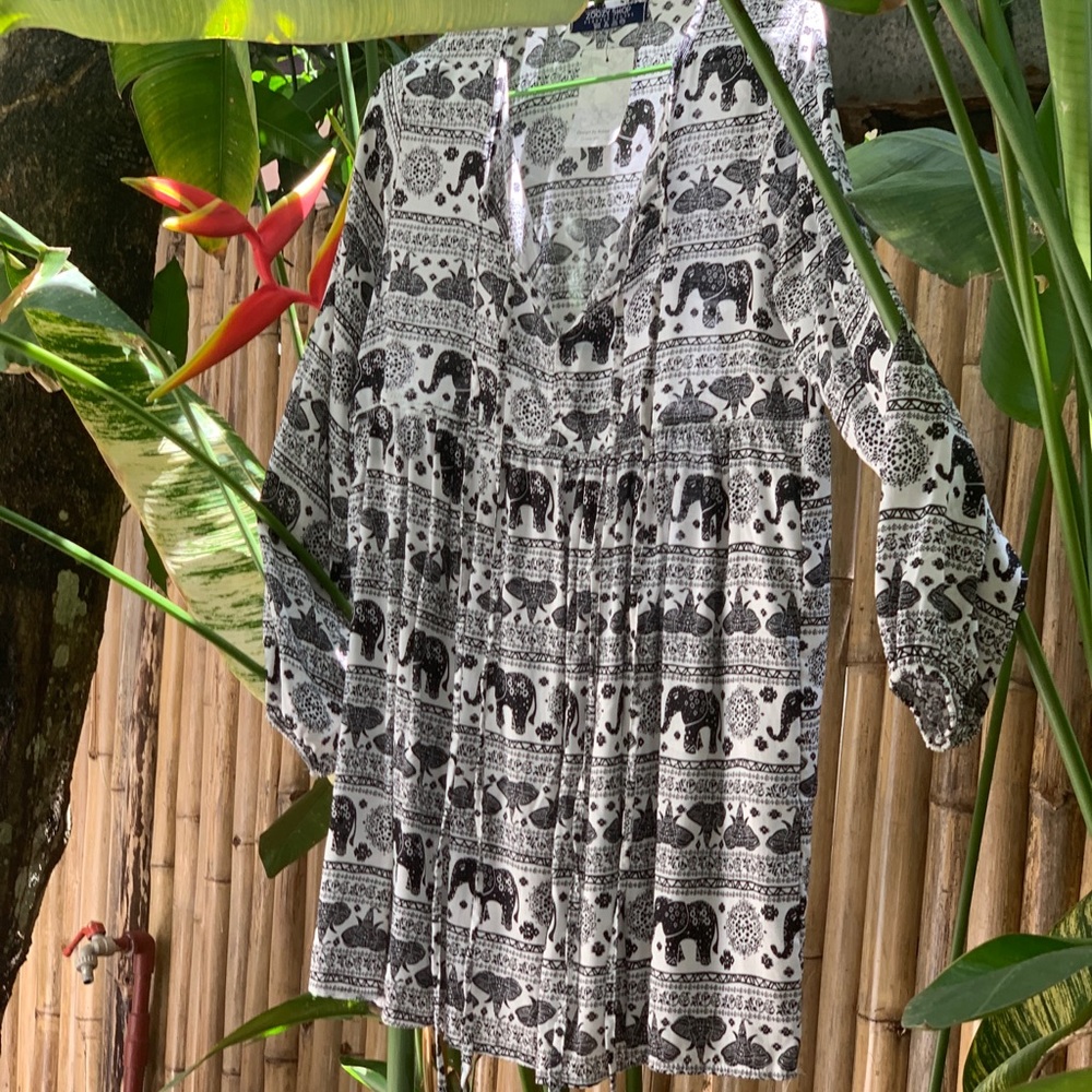 Organic Cotton Elephant Dress